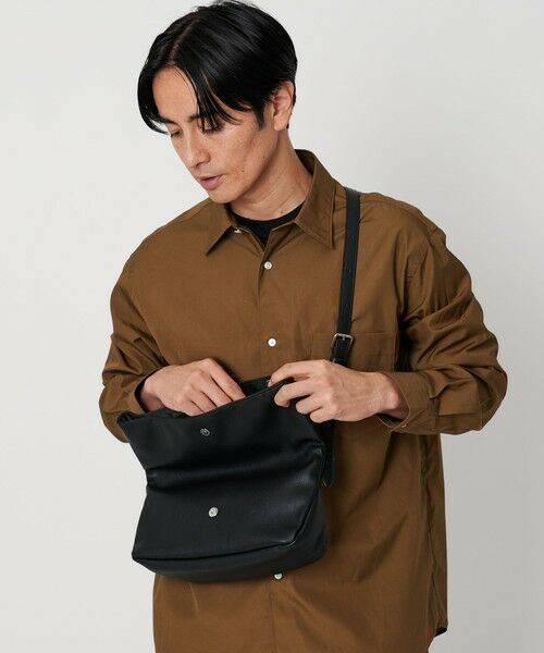 BEAUTY&YOUTH UNITED ARROWS / ビューティー&ユース ユナイテッドアローズ ショルダーバッグ | “Drape Bag Series” フラップ ミニショルダー バッグ 2WAY | 詳細3