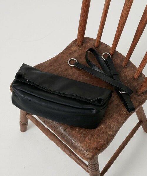 BEAUTY&YOUTH UNITED ARROWS / ビューティー&ユース ユナイテッドアローズ ショルダーバッグ | “Drape Bag Series” フラップ ミニショルダー バッグ 2WAY | 詳細5