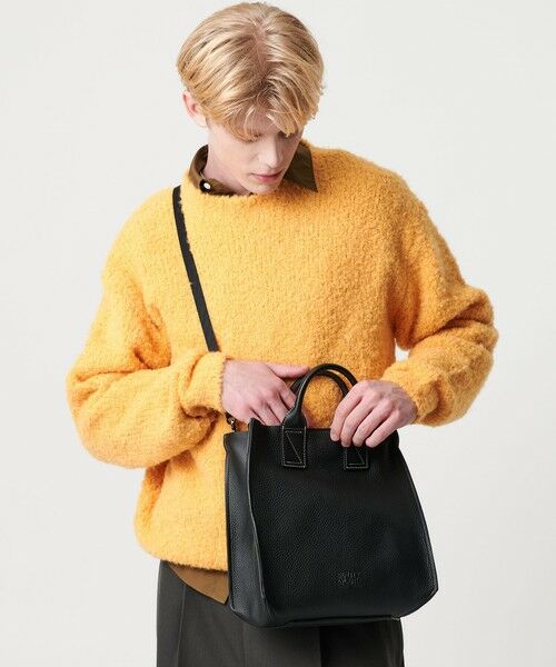 BEAUTY&YOUTH UNITED ARROWS / ビューティー&ユース ユナイテッドアローズ トートバッグ | スタンダード レザー ミニ トート バッグ MADE IN JAPAN | 詳細1