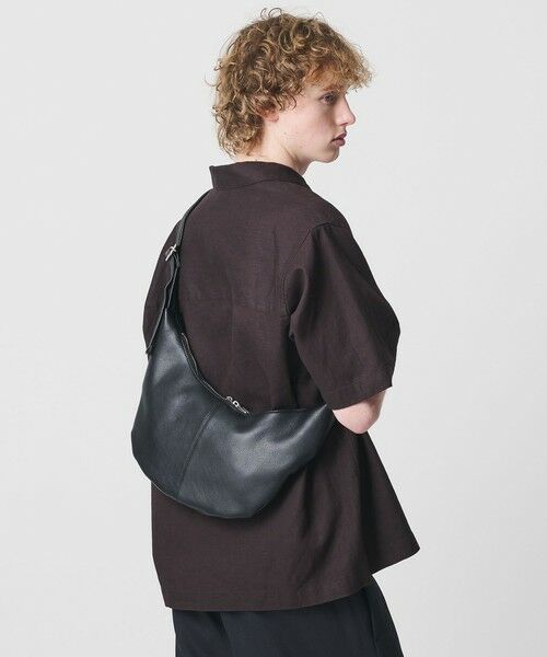 BEAUTY&YOUTH UNITED ARROWS / ビューティー&ユース ユナイテッドアローズ ショルダーバッグ | レザー ムーン ショルダー バッグ | 詳細1