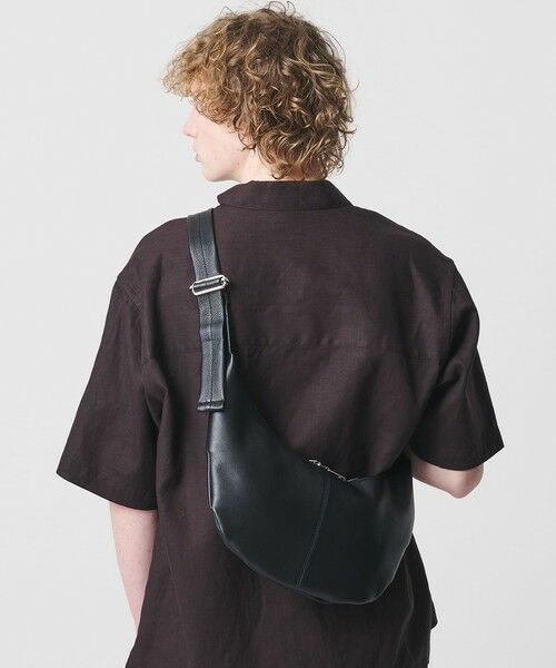 BEAUTY&YOUTH UNITED ARROWS / ビューティー&ユース ユナイテッドアローズ ショルダーバッグ | レザー ムーン ショルダー バッグ | 詳細3