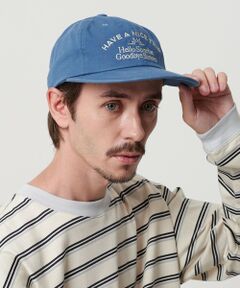 BEAUTY&YOUTH UNITED ARROWS / ビューティー&ユース ユナイテッドアローズ キャップ | ＜HELLO SUNRISE＞タイポグラフィ アーチ ロゴ 6パネル キャップ