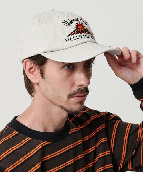 BEAUTY & YOUTH UNITED ARROWS/ビューティー&ユース ユナイテッドアローズ ＜HELLO SUNRISE＞ボルケーノ ロゴ 6パネル キャップ NATURAL FREE