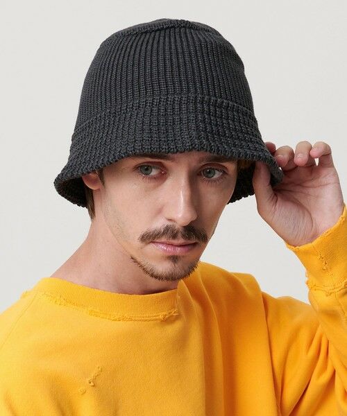 BEAUTY & YOUTH UNITED ARROWS/ビューティー&ユース ユナイテッドアローズ <Racal>ニット バケット ハット DK. GRAY FREE BEAUTY & YOUTH UNITED ARROWS/ビューティー&ユース ユナイテッドアローズ <Racal>ニット バケット ハット DK. GRAY FREE