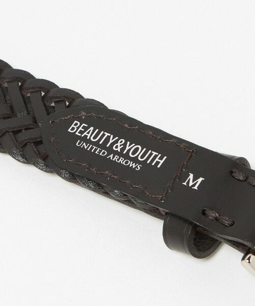 BEAUTY&YOUTH UNITED ARROWS / ビューティー&ユース ユナイテッドアローズ ベルト・サスペンダー | レザー メッシュ ベルト 25mm | 詳細8