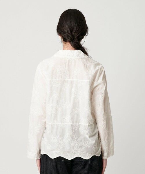 BEAUTY&YOUTH UNITED ARROWS / ビューティー&ユース ユナイテッドアローズ シャツ・ブラウス | エンブロイダリー オープンカラーシャツ | 詳細8