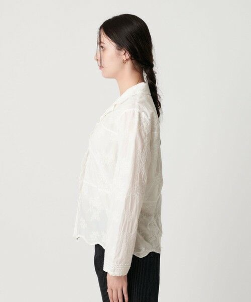 BEAUTY&YOUTH UNITED ARROWS / ビューティー&ユース ユナイテッドアローズ シャツ・ブラウス | エンブロイダリー オープンカラーシャツ | 詳細7