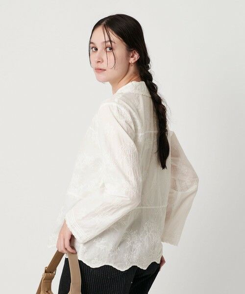 BEAUTY&YOUTH UNITED ARROWS / ビューティー&ユース ユナイテッドアローズ シャツ・ブラウス | エンブロイダリー オープンカラーシャツ | 詳細2