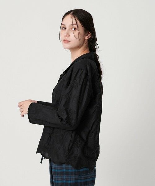 BEAUTY&YOUTH UNITED ARROWS / ビューティー&ユース ユナイテッドアローズ シャツ・ブラウス | エンブロイダリー オープンカラーシャツ | 詳細14
