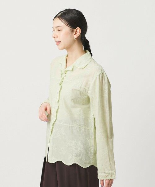 BEAUTY&YOUTH UNITED ARROWS / ビューティー&ユース ユナイテッドアローズ シャツ・ブラウス | エンブロイダリー オープンカラーシャツ | 詳細22