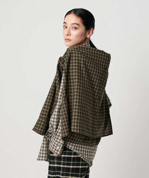 BEAUTY&YOUTH UNITED ARROWS / ビューティー&ユース ユナイテッドアローズ シャツ・ブラウス | ポリエステルウール ローンチェックシャツ | 詳細2