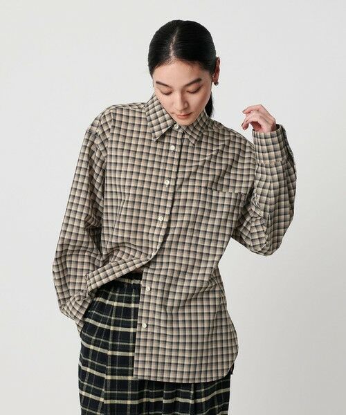 BEAUTY&YOUTH UNITED ARROWS / ビューティー&ユース ユナイテッドアローズ シャツ・ブラウス | ポリエステルウール ローンチェックシャツ | 詳細4
