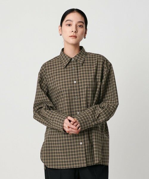 BEAUTY&YOUTH UNITED ARROWS / ビューティー&ユース ユナイテッドアローズ シャツ・ブラウス | ポリエステルウール ローンチェックシャツ | 詳細15