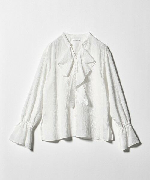 BEAUTY&YOUTH UNITED ARROWS / ビューティー&ユース ユナイテッドアローズ シャツ・ブラウス | ラッフル スキッパーブラウス ウォッシャブル | 詳細6