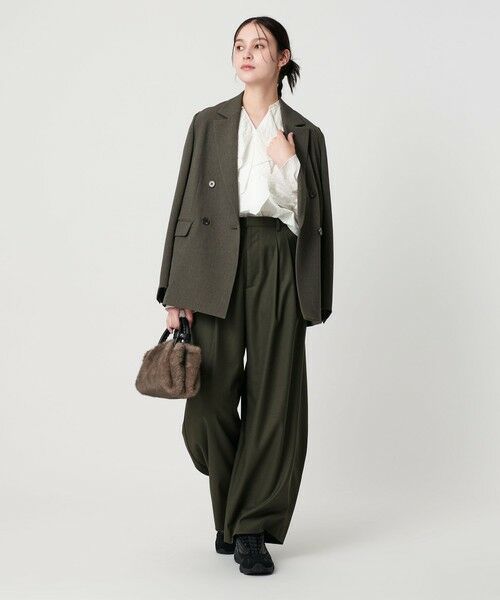 BEAUTY&YOUTH UNITED ARROWS / ビューティー&ユース ユナイテッドアローズ シャツ・ブラウス | ラッフル スキッパーブラウス ウォッシャブル | 詳細5