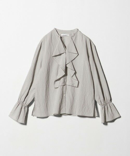 BEAUTY&YOUTH UNITED ARROWS / ビューティー&ユース ユナイテッドアローズ シャツ・ブラウス | ラッフル スキッパーブラウス ウォッシャブル | 詳細14