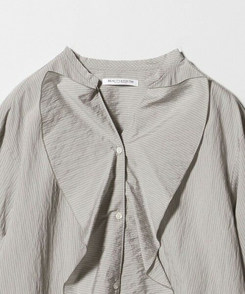 BEAUTY&YOUTH UNITED ARROWS / ビューティー&ユース ユナイテッドアローズ シャツ・ブラウス | ラッフル スキッパーブラウス ウォッシャブル | 詳細17