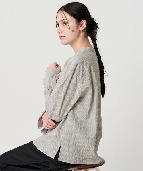 BEAUTY&YOUTH UNITED ARROWS / ビューティー&ユース ユナイテッドアローズ シャツ・ブラウス | ラッフル スキッパーブラウス ウォッシャブル | 詳細12