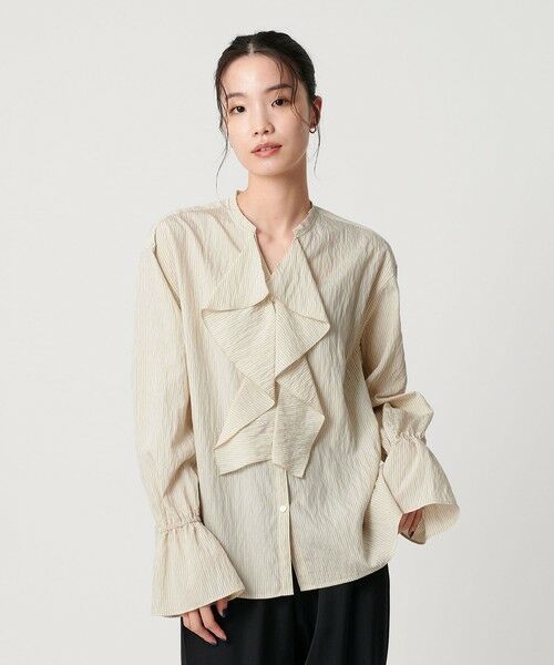 BEAUTY&YOUTH UNITED ARROWS / ビューティー&ユース ユナイテッドアローズ シャツ・ブラウス | ラッフル スキッパーブラウス ウォッシャブル | 詳細22