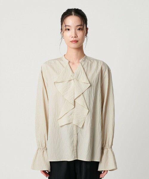 BEAUTY&YOUTH UNITED ARROWS / ビューティー&ユース ユナイテッドアローズ シャツ・ブラウス | ラッフル スキッパーブラウス ウォッシャブル | 詳細24