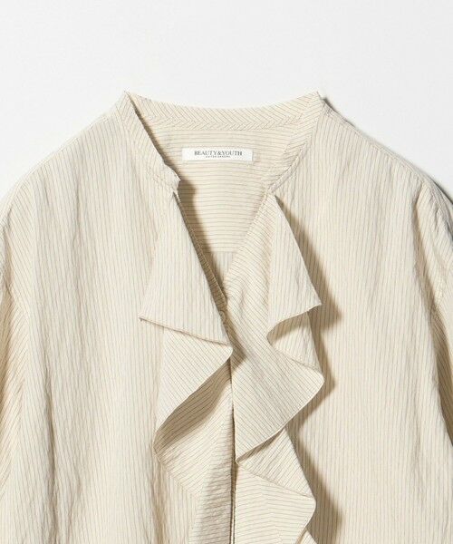 BEAUTY&YOUTH UNITED ARROWS / ビューティー&ユース ユナイテッドアローズ シャツ・ブラウス | ラッフル スキッパーブラウス ウォッシャブル | 詳細29