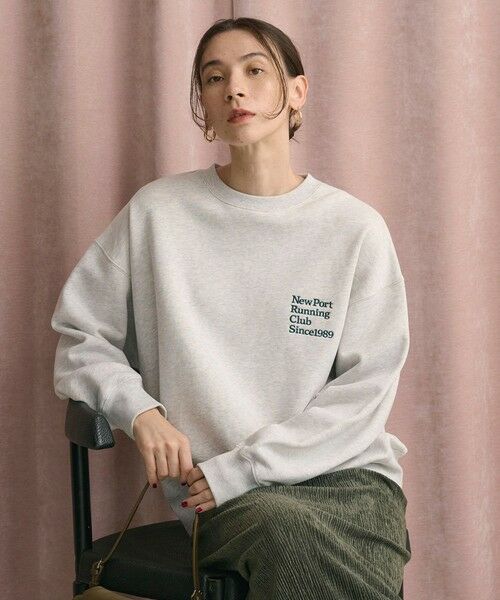 BEAUTY&YOUTH UNITED ARROWS / ビューティー&ユース ユナイテッドアローズ スウェット | コットン裏毛 ロゴスウェット プルオーバー（LT.GRAY）