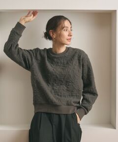 BEAUTY&YOUTH UNITED ARROWS / ビューティー&ユース ユナイテッドアローズ カットソー | ボタニカルジャガード プルオーバー