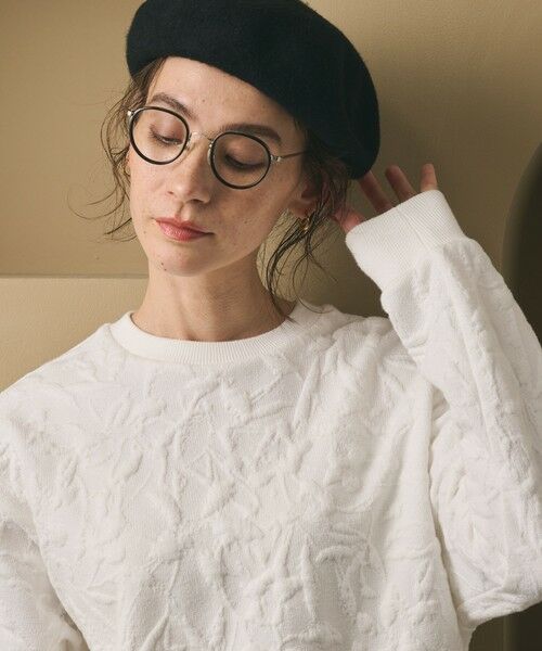 BEAUTY&YOUTH UNITED ARROWS / ビューティー&ユース ユナイテッドアローズ カットソー | ボタニカルジャガード プルオーバー | 詳細3