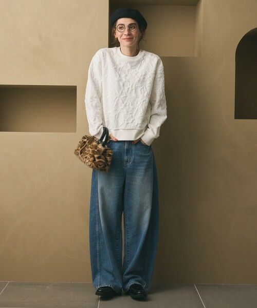 BEAUTY&YOUTH UNITED ARROWS / ビューティー&ユース ユナイテッドアローズ カットソー | ボタニカルジャガード プルオーバー | 詳細4