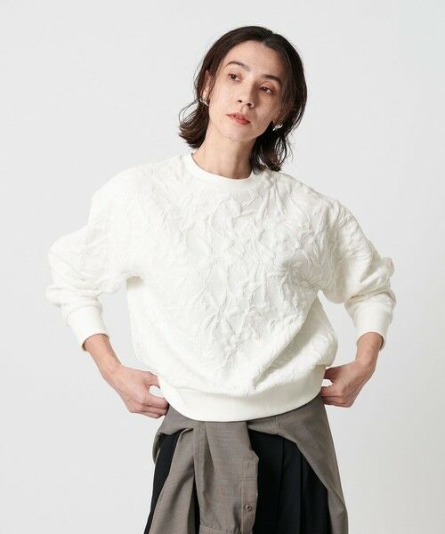 BEAUTY&YOUTH UNITED ARROWS / ビューティー&ユース ユナイテッドアローズ カットソー | ボタニカルジャガード プルオーバー | 詳細6