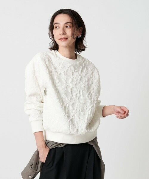 BEAUTY&YOUTH UNITED ARROWS / ビューティー&ユース ユナイテッドアローズ カットソー | ボタニカルジャガード プルオーバー | 詳細7