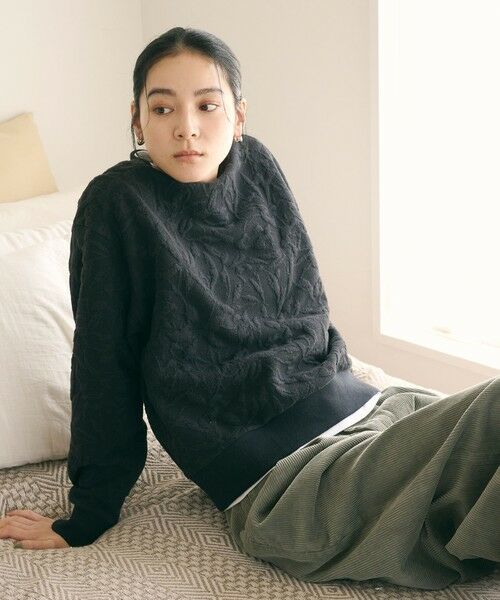 BEAUTY&YOUTH UNITED ARROWS / ビューティー&ユース ユナイテッドアローズ カットソー | ボタニカルジャガード プルオーバー | 詳細11