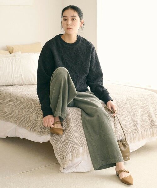 BEAUTY&YOUTH UNITED ARROWS / ビューティー&ユース ユナイテッドアローズ カットソー | ボタニカルジャガード プルオーバー | 詳細13