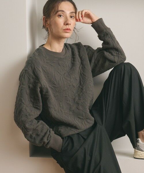 BEAUTY&YOUTH UNITED ARROWS / ビューティー&ユース ユナイテッドアローズ カットソー | ボタニカルジャガード プルオーバー | 詳細15