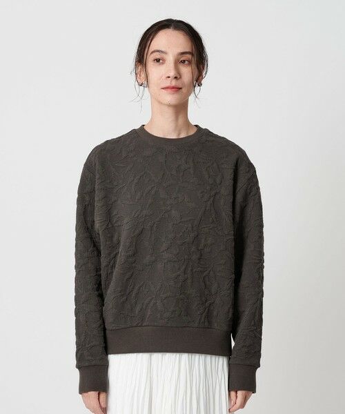 BEAUTY&YOUTH UNITED ARROWS / ビューティー&ユース ユナイテッドアローズ カットソー | ボタニカルジャガード プルオーバー | 詳細24