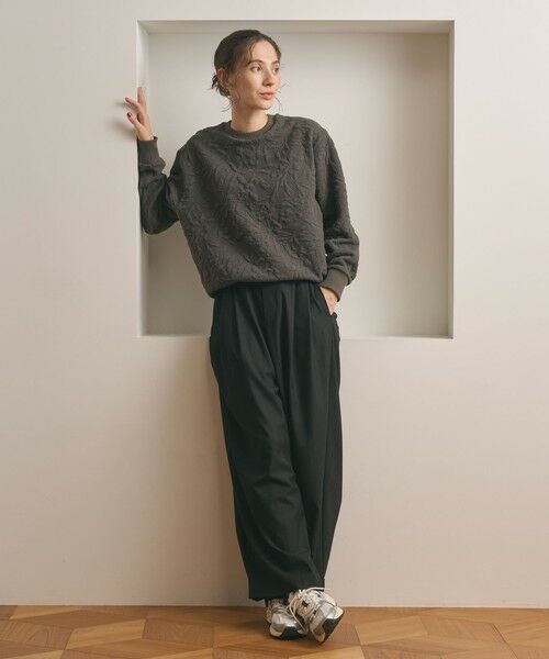 BEAUTY&YOUTH UNITED ARROWS / ビューティー&ユース ユナイテッドアローズ カットソー | ボタニカルジャガード プルオーバー | 詳細17