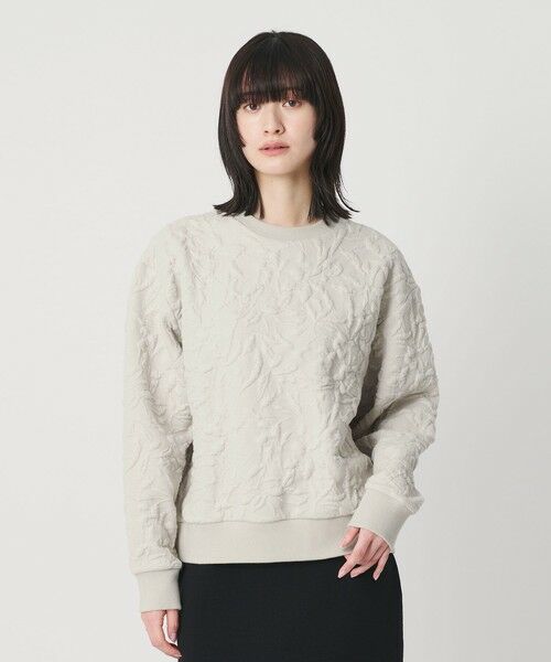 BEAUTY&YOUTH UNITED ARROWS / ビューティー&ユース ユナイテッドアローズ カットソー | ボタニカルジャガード プルオーバー（LIME）