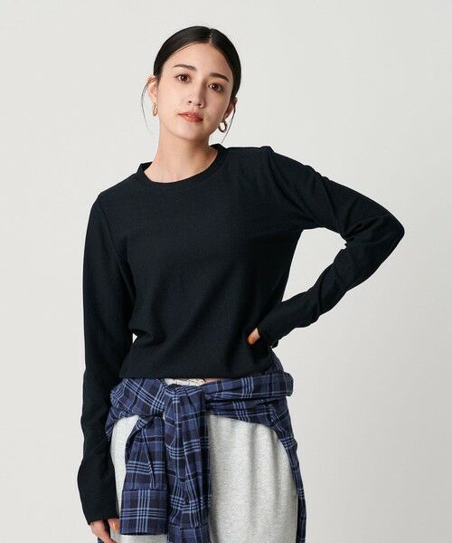 BEAUTY&YOUTH UNITED ARROWS / ビューティー&ユース ユナイテッドアローズ カットソー | コットンポリエステル ラメロングスリーブカットソー | 詳細1