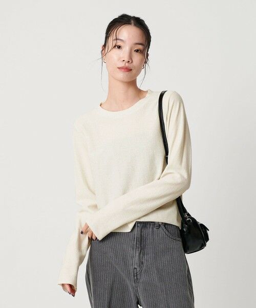 BEAUTY&YOUTH UNITED ARROWS / ビューティー&ユース ユナイテッドアローズ カットソー | コットンポリエステル ラメロングスリーブカットソー | 詳細21