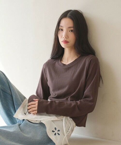 BEAUTY&YOUTH UNITED ARROWS / ビューティー&ユース ユナイテッドアローズ カットソー | コットンポリエステル ラメロングスリーブカットソー | 詳細25