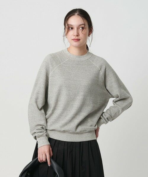 セール】 コットン ラグランスリーブ スウェットプルオーバー