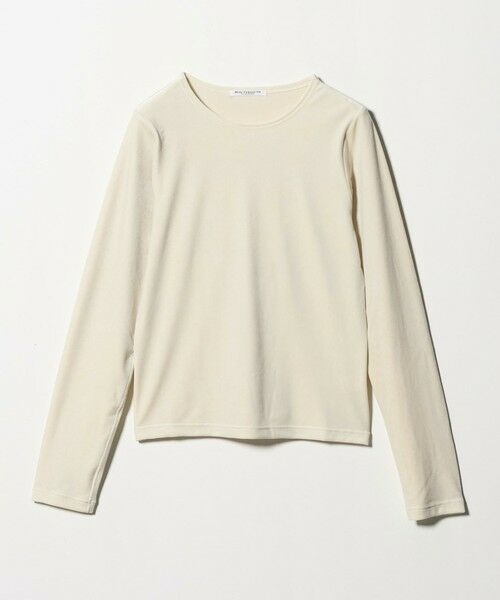 BEAUTY&YOUTH UNITED ARROWS / ビューティー&ユース ユナイテッドアローズ Tシャツ | ポリエステルブレンド ベロアロングスリーブ Tシャツ | 詳細5
