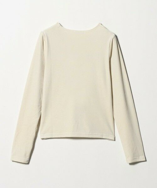 BEAUTY&YOUTH UNITED ARROWS / ビューティー&ユース ユナイテッドアローズ Tシャツ | ポリエステルブレンド ベロアロングスリーブ Tシャツ | 詳細6