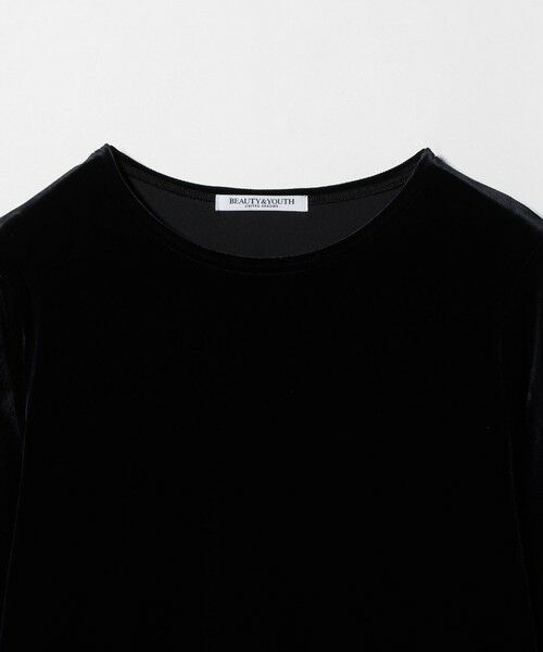 BEAUTY&YOUTH UNITED ARROWS / ビューティー&ユース ユナイテッドアローズ Tシャツ | ポリエステルブレンド ベロアロングスリーブ Tシャツ | 詳細14