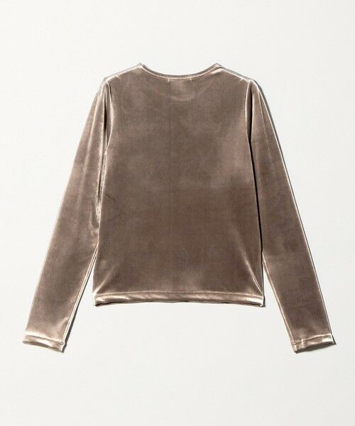 BEAUTY&YOUTH UNITED ARROWS / ビューティー&ユース ユナイテッドアローズ Tシャツ | ポリエステルブレンド ベロアロングスリーブ Tシャツ | 詳細16