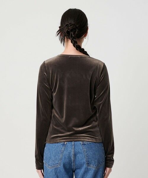 BEAUTY&YOUTH UNITED ARROWS / ビューティー&ユース ユナイテッドアローズ Tシャツ | ポリエステルブレンド ベロアロングスリーブ Tシャツ | 詳細21
