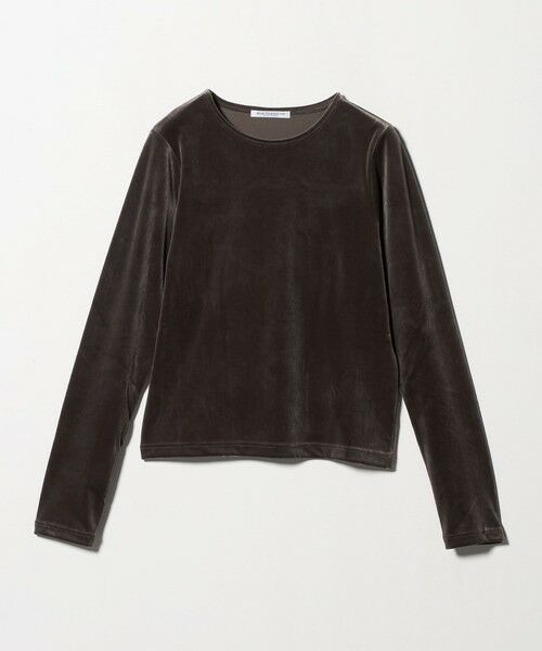 BEAUTY&YOUTH UNITED ARROWS / ビューティー&ユース ユナイテッドアローズ Tシャツ | ポリエステルブレンド ベロアロングスリーブ Tシャツ | 詳細22