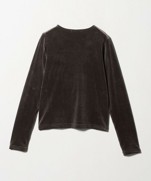 BEAUTY&YOUTH UNITED ARROWS / ビューティー&ユース ユナイテッドアローズ Tシャツ | ポリエステルブレンド ベロアロングスリーブ Tシャツ | 詳細23