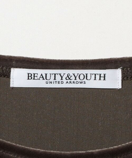 BEAUTY&YOUTH UNITED ARROWS / ビューティー&ユース ユナイテッドアローズ Tシャツ | ポリエステルブレンド ベロアロングスリーブ Tシャツ | 詳細27