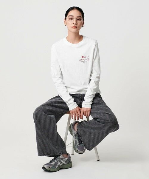 BEAUTY&YOUTH UNITED ARROWS / ビューティー&ユース ユナイテッドアローズ Tシャツ | 【別注】＜WAVE UNION＞プリントロングスリーブTシャツ | 詳細2